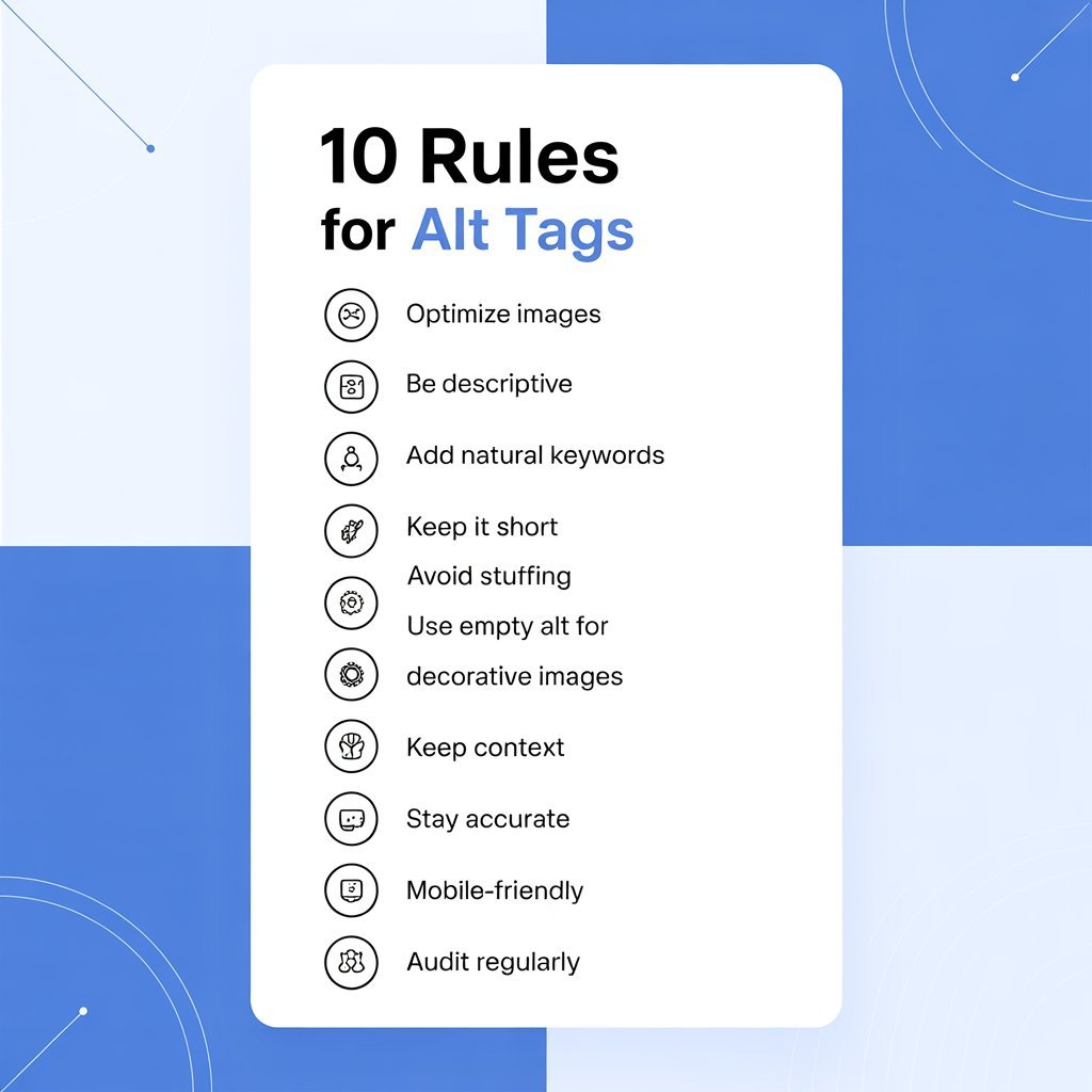 10 Rules for Using Alt Tags in Digital Marketing