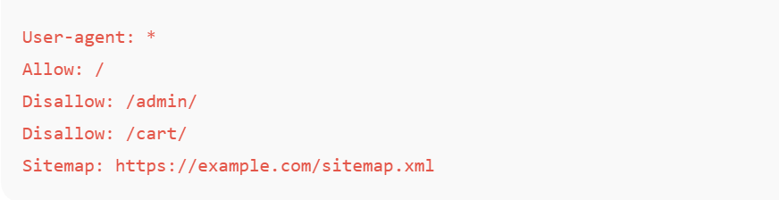 Example of a Clean robots.txt File